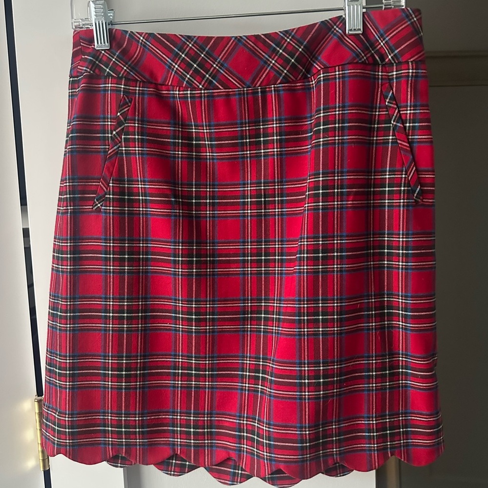 TalbotsPlaid Red Women's Skirt
